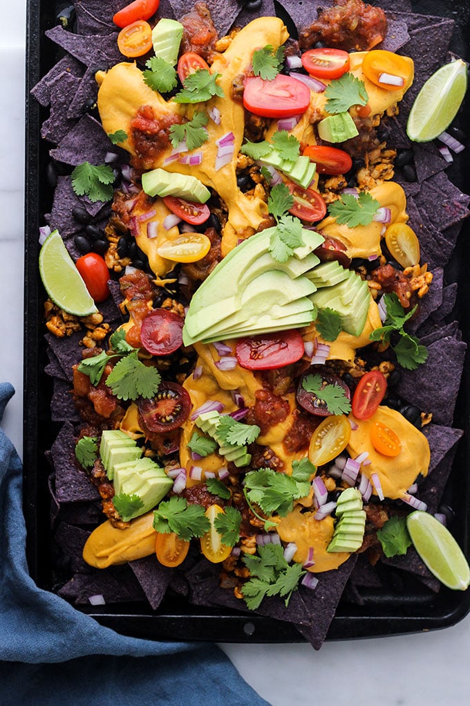 Vegan Tempeh Nachos