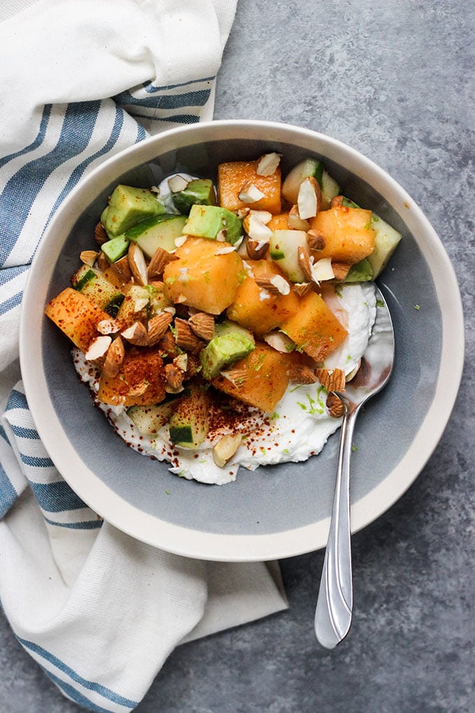 Cucumber Cantaloupe Bowl