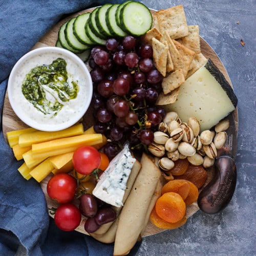 Vegetarian Cheeseboard for Two | Dietitian Debbie Dishes