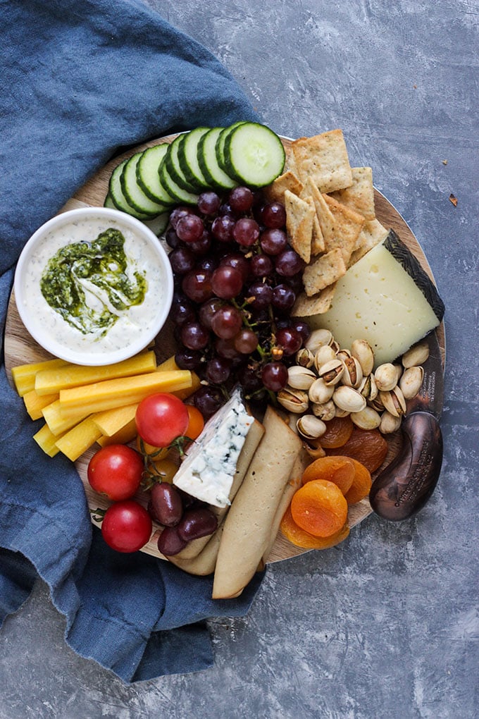 How to Make a Vegetarian Cheese Board - Hey Nutrition Lady