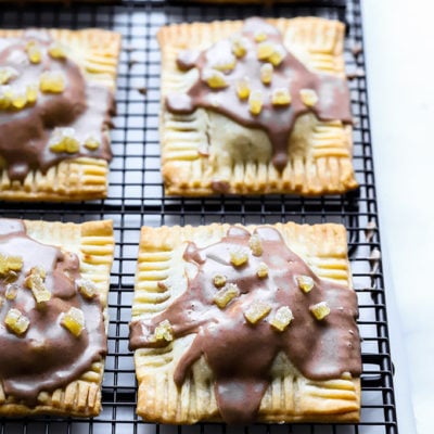 Vegan Ginger Pear Pop Tarts | Perfect for a festive holiday breakfast!