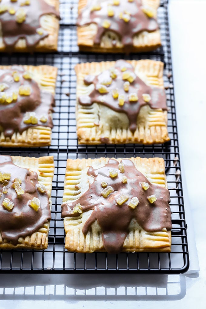 Vegan Ginger Pear Pop Tarts | Perfect for a festive holiday breakfast!