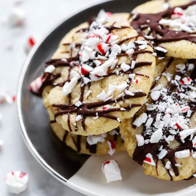 Vegan Peppermint Sugar Cookies | Simple to make and perfect for the holidays!