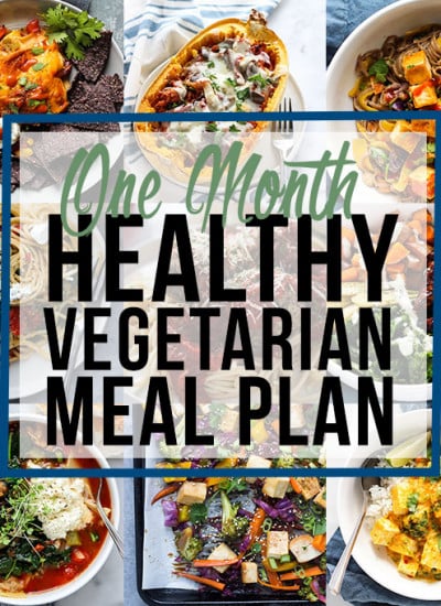 One Month Healthy Vegetarian Meal Plan