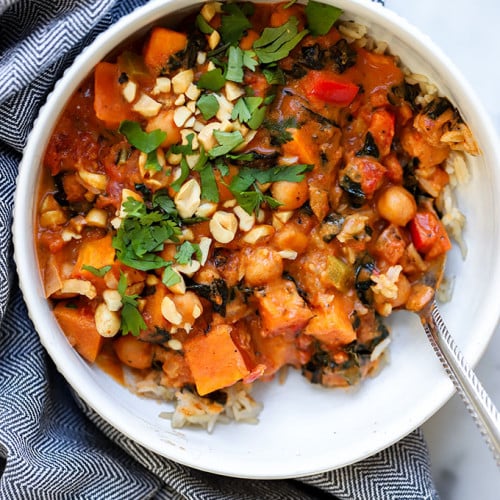 Sweet Potato Peanut Curry | Dietitian Debbie Dishes