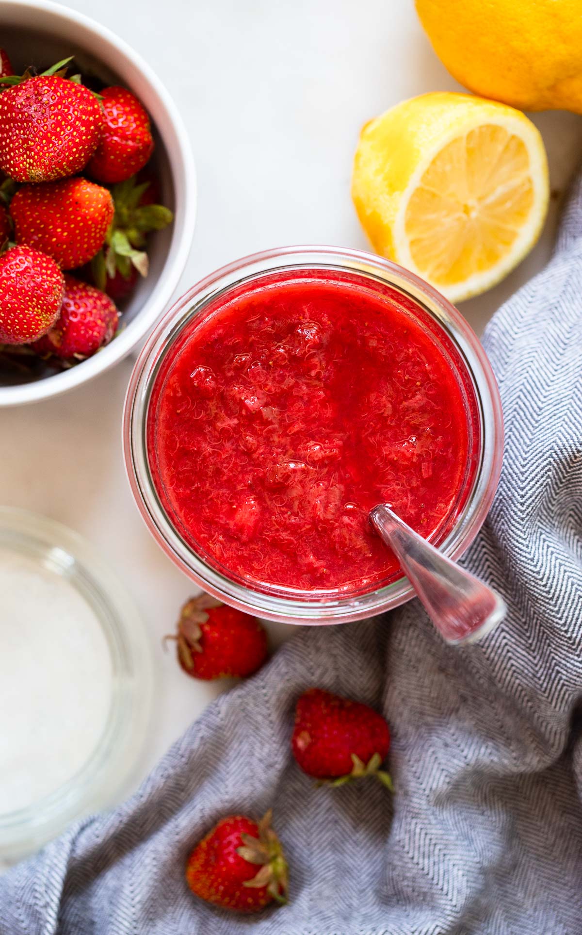 strawberry rhubarb compote.