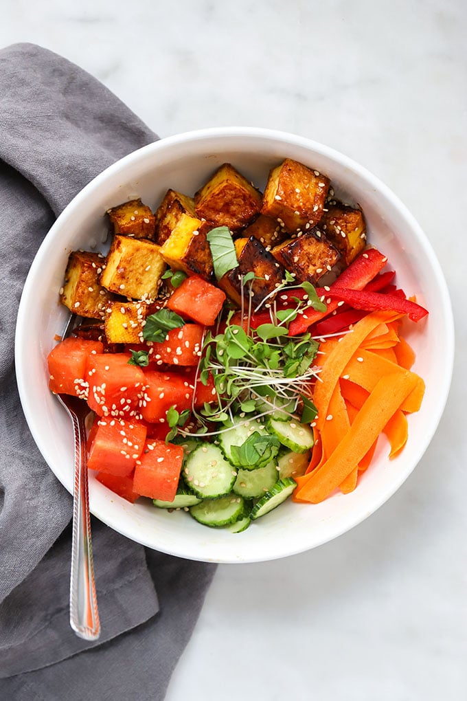 Vegan Watermelon Poke Bowl 2