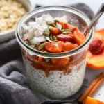 Simple Peach Compote with Overnight Oats