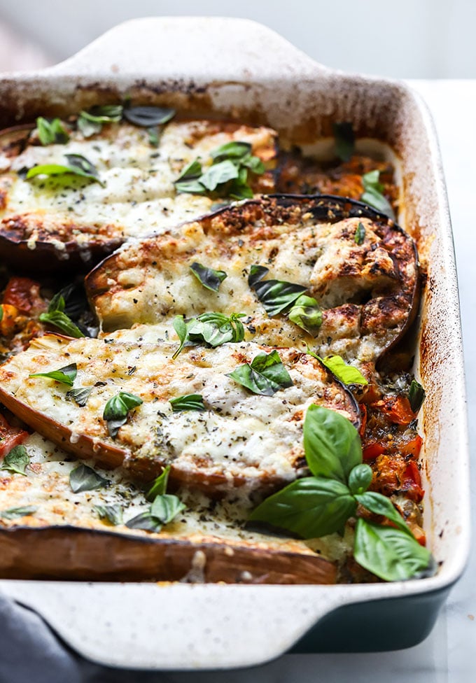 Tomato and Eggplant Bake | The perfect dish for using up the last of your summer produce!