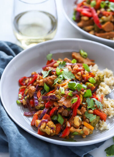 Vegan Cashew "Chicken" Stir Fry