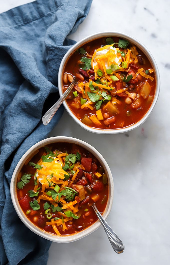 Four Bean Crockpot Chili - Sparkles of Sunshine