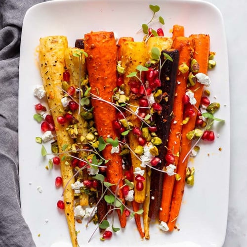 Rosemary Roasted Carrots - Dietitian Debbie Dishes