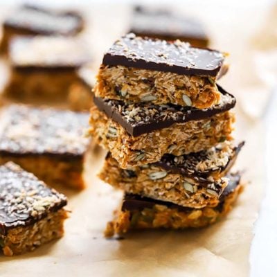 No Bake Chocolate Peanut Butter Oat Bars 2