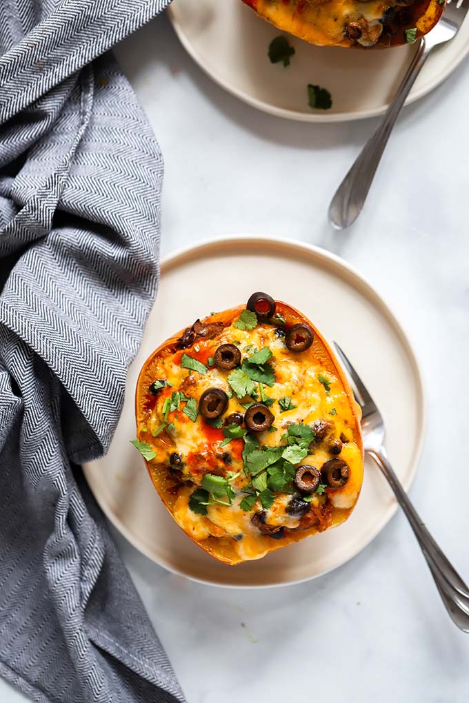 vegetarian enchilada spaghetti squash