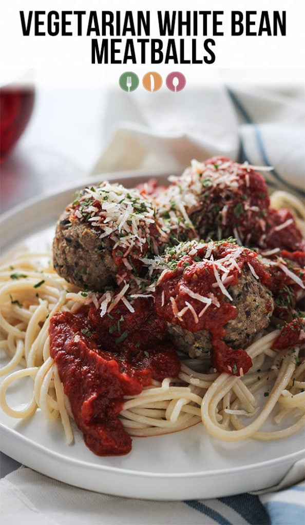 vegetarian white bean meatballs