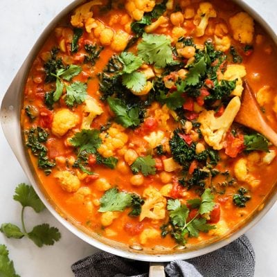 Healthy One-Pot Cauliflower Stew with Curry