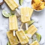 vegan mango lime popsicles