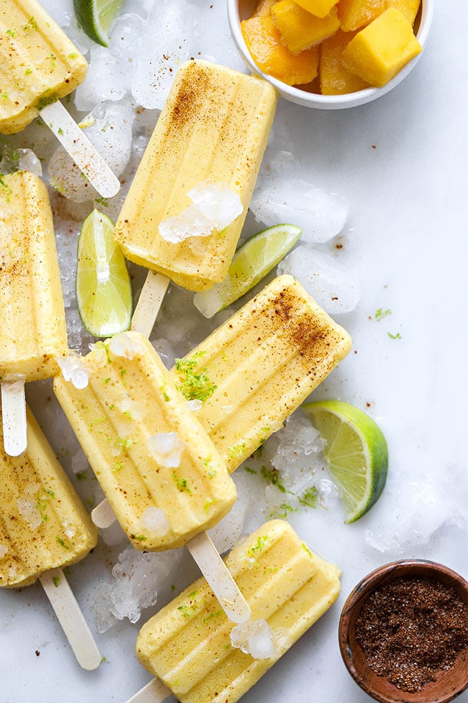 Mango Popsicles - Simple Vegan Frozen Treat! - Chenée Today