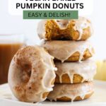 vegan baked pumpkin donuts