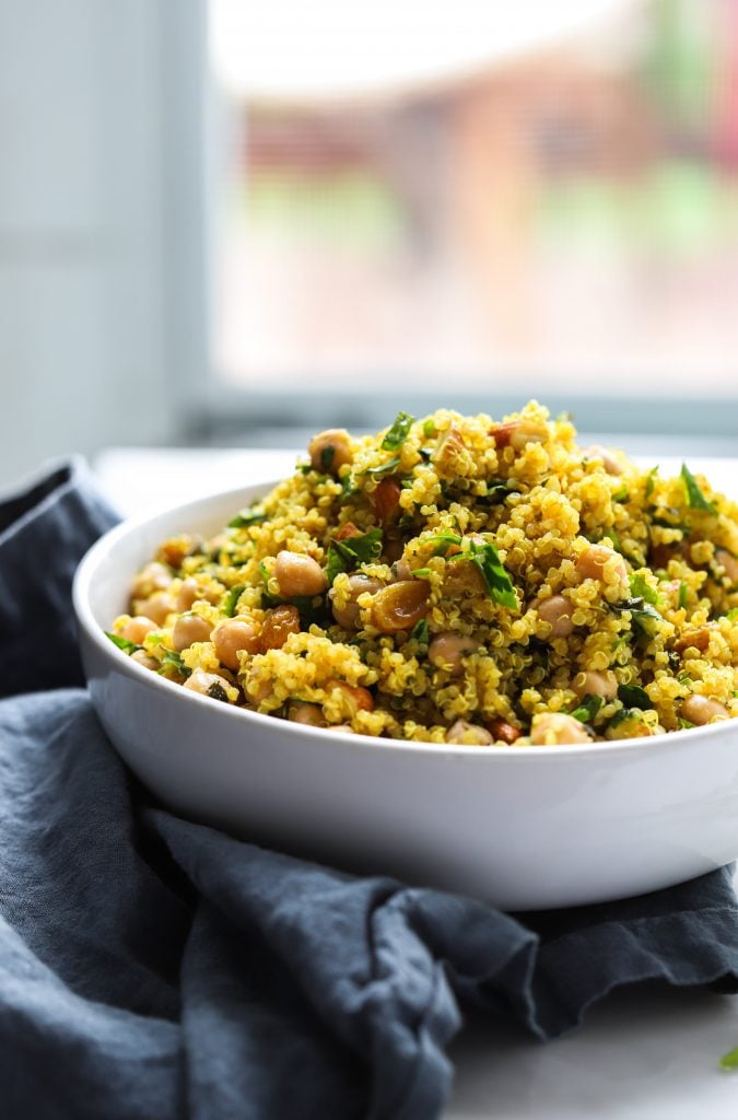 simple curry spiced quinoa