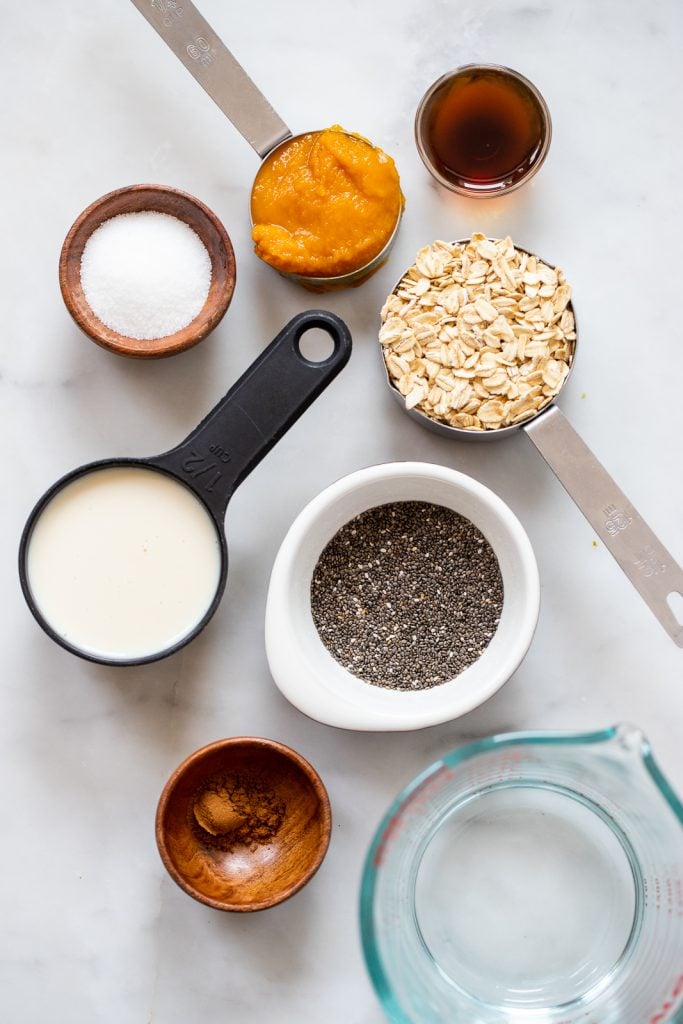 healthy pumpkin oatmeal ingredients