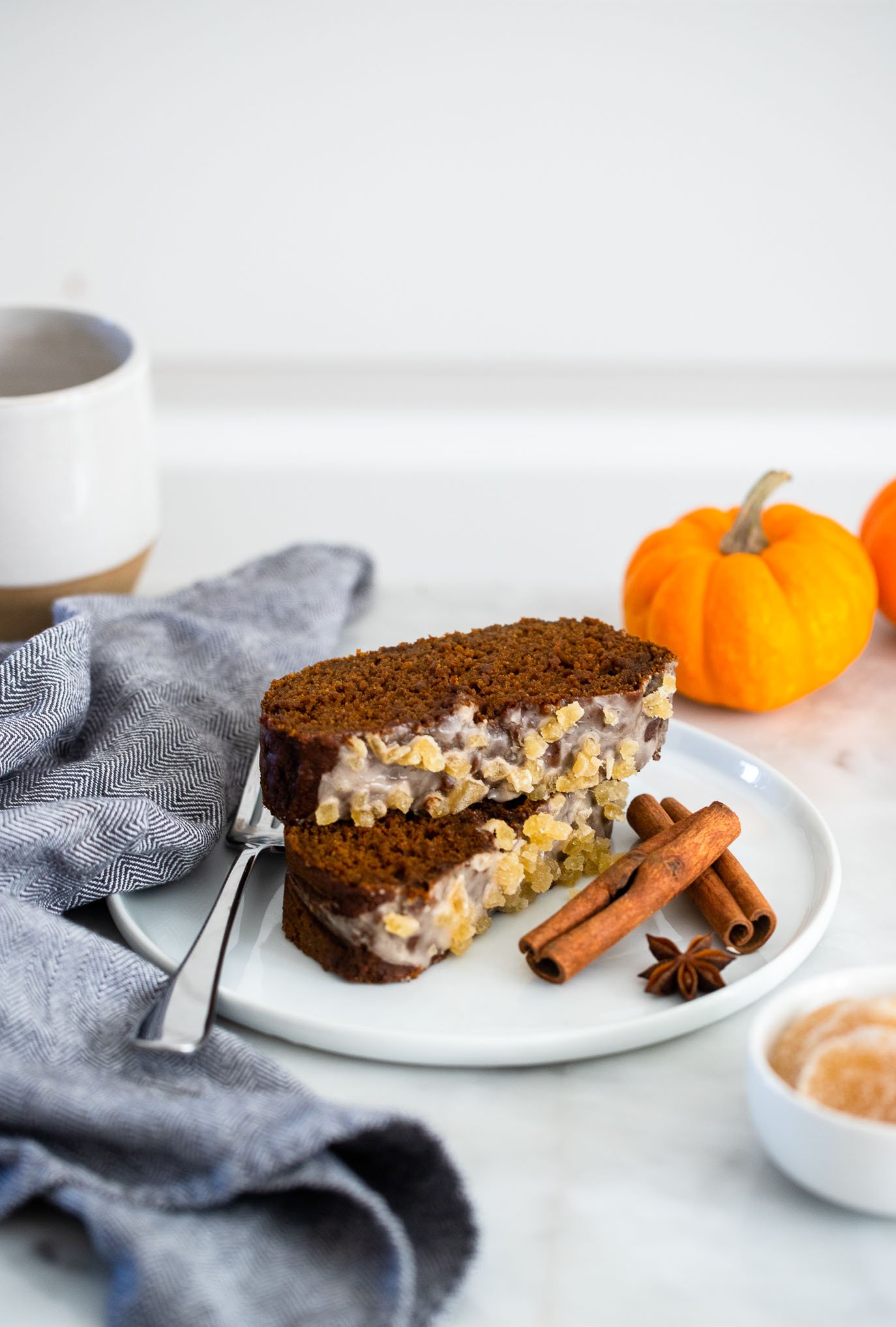 vegan pumpkin gingerbread