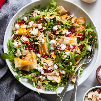 Pear Salad with Pomegranate and Balsamic Dressing