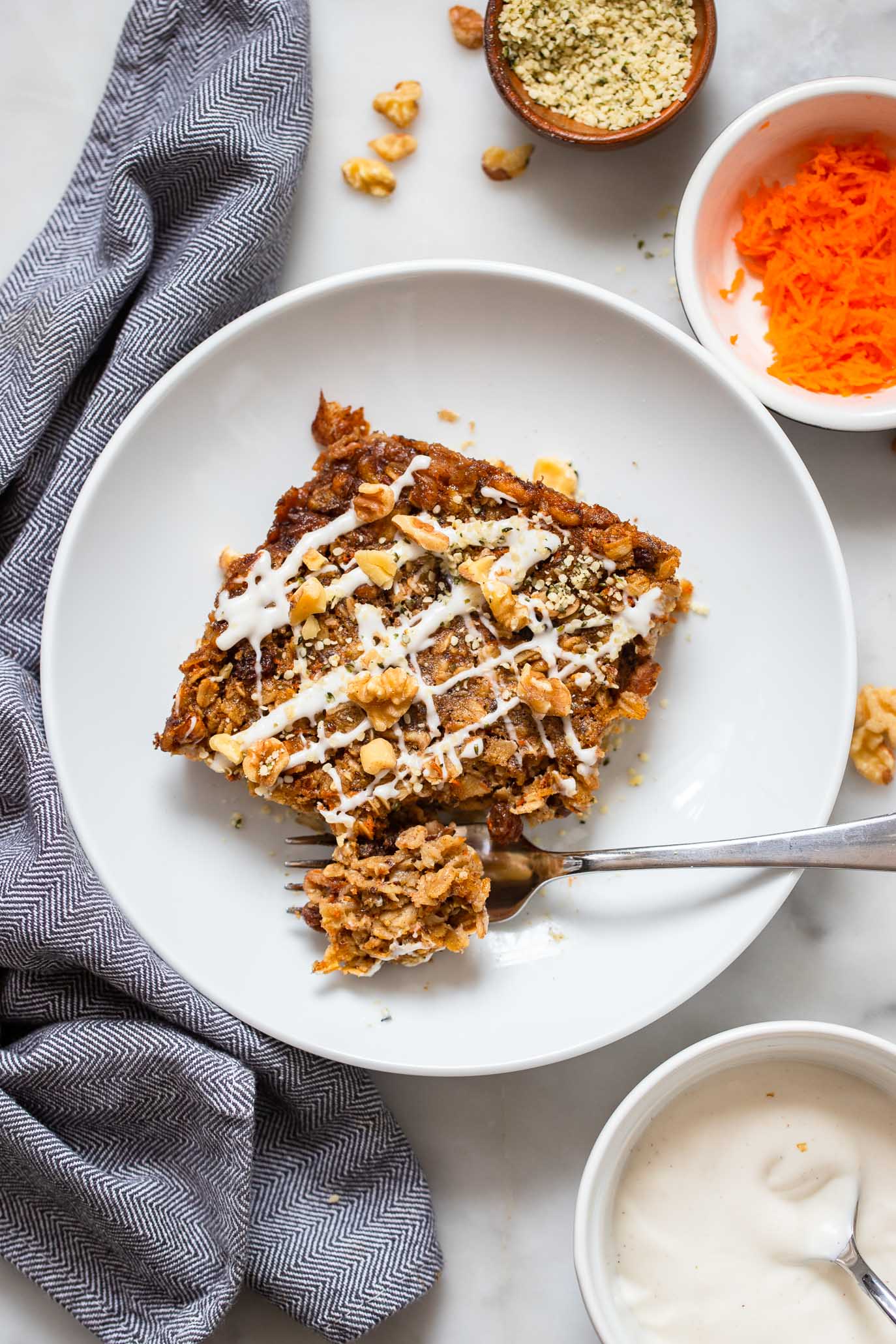 Dark Chocolate Baked Oatmeal - Sweet Savory and Steph