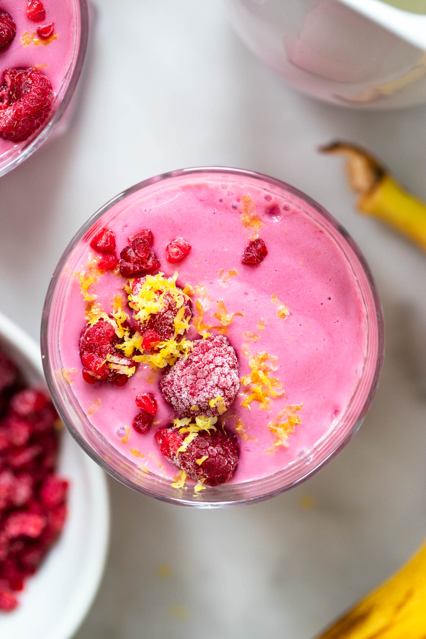 lemon raspberry smoothie