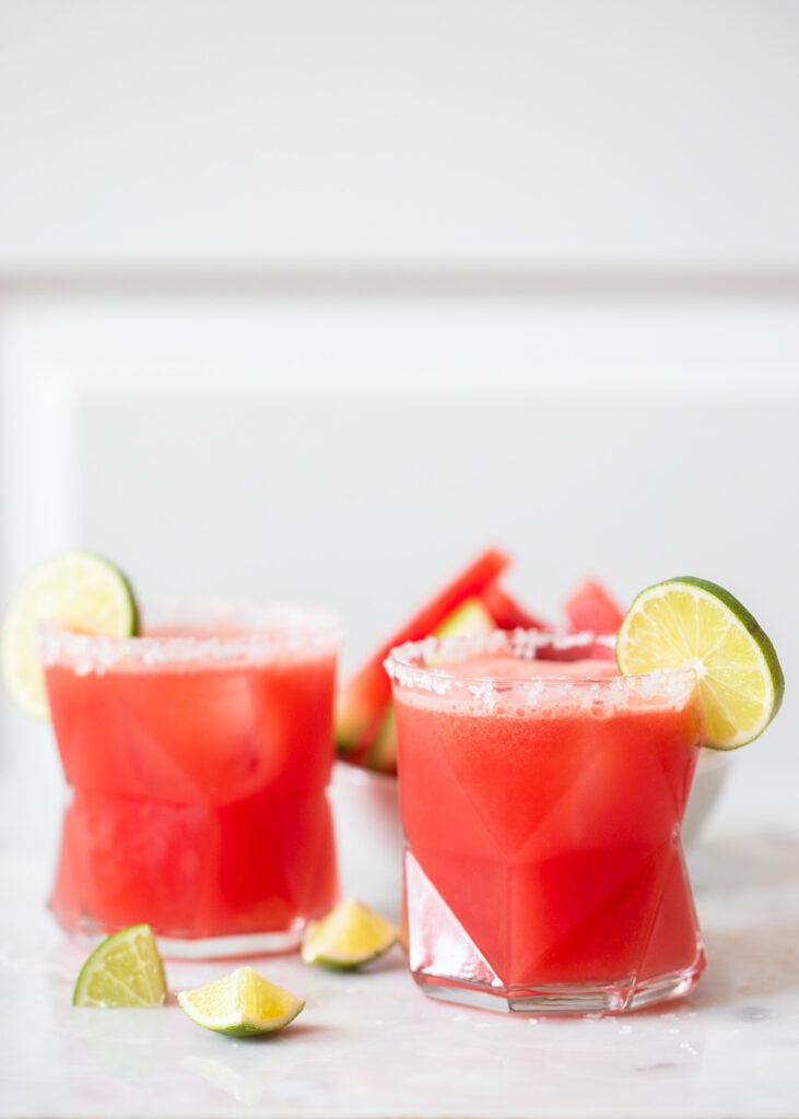 Cucumber Watermelon Margarita | Dietitian Debbie Dishes