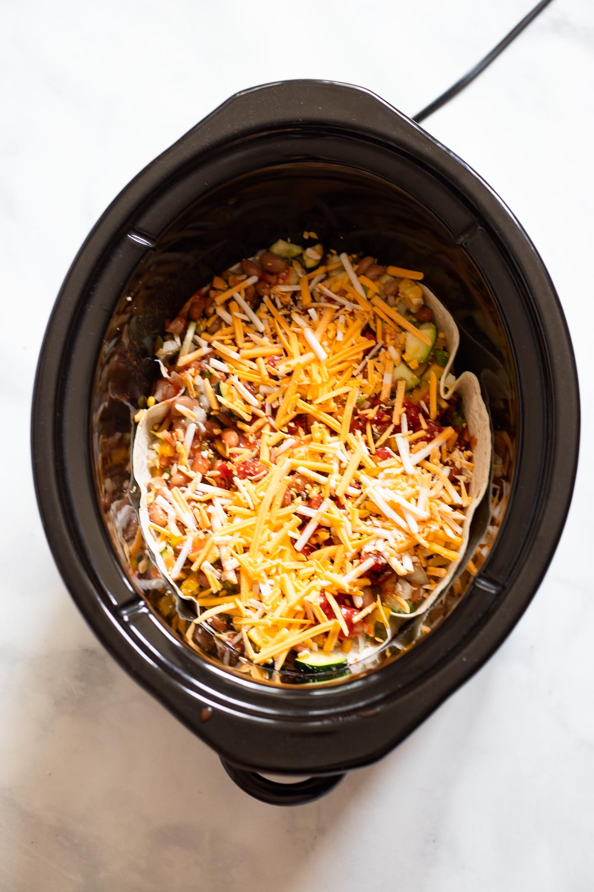 Vegetarian Slow Cooker Enchilada Casserole Dietitian Debbie Dishes