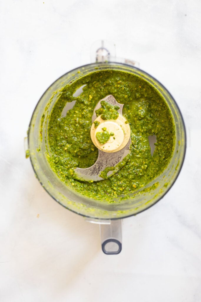 pesto in food processor