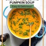 one pot red lentil pumpkin soup