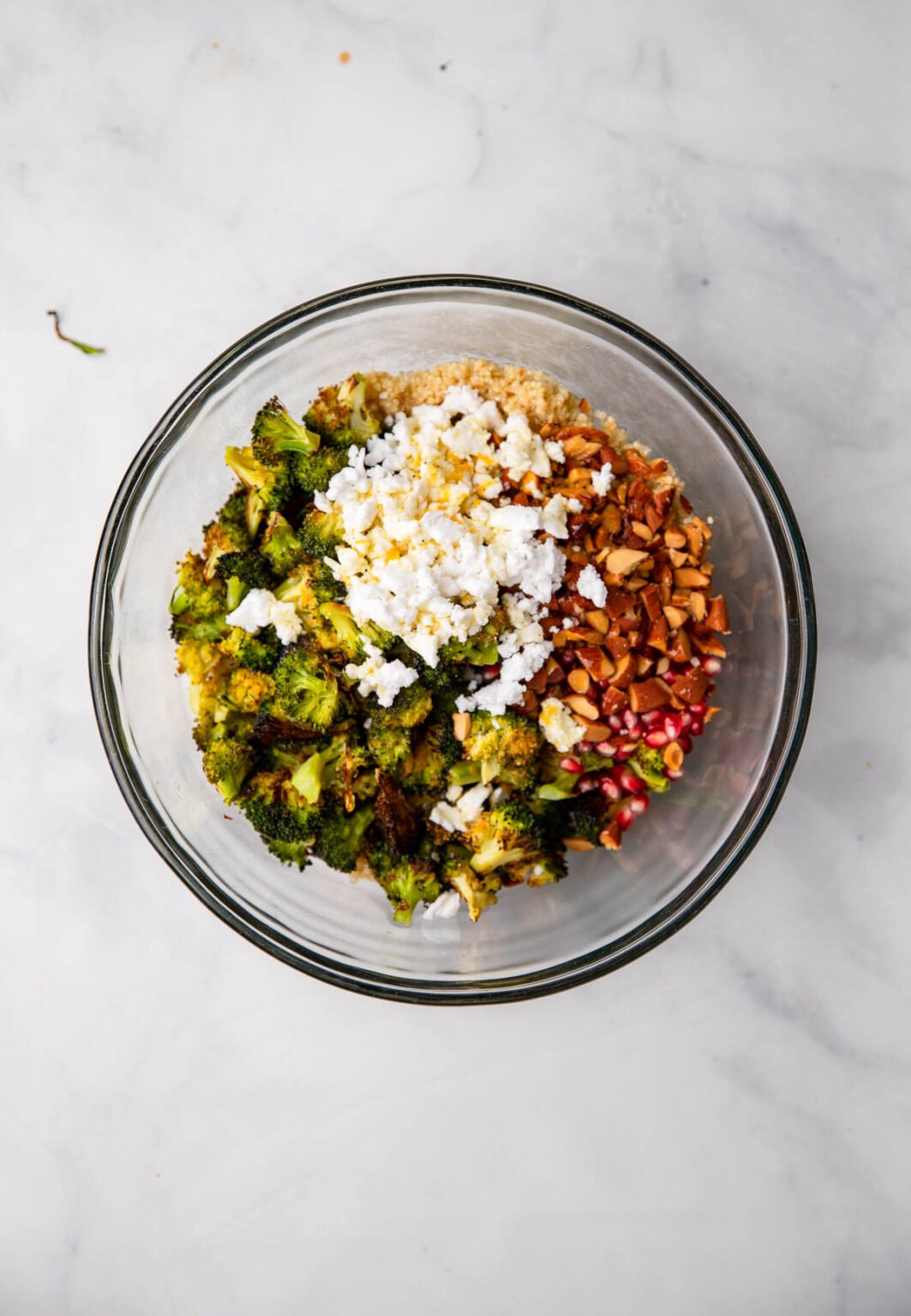 Roasted Broccoli Quinoa Salad | Dietitian Debbie Dishes