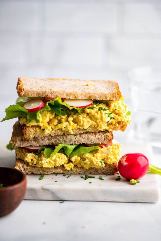 Easy Tofu Egg Salad | Dietitian Debbie Dishes