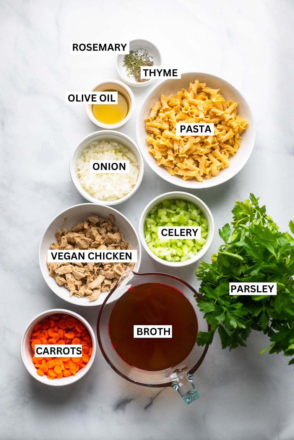 One pot vegan chicken noodle soup - Cadry's Kitchen