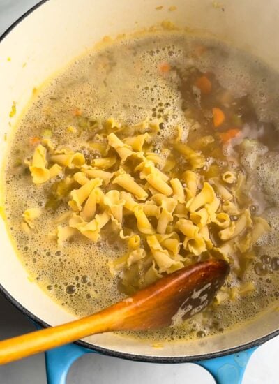 Easy Vegan Chicken Noodle Soup - Courtney's Homestead