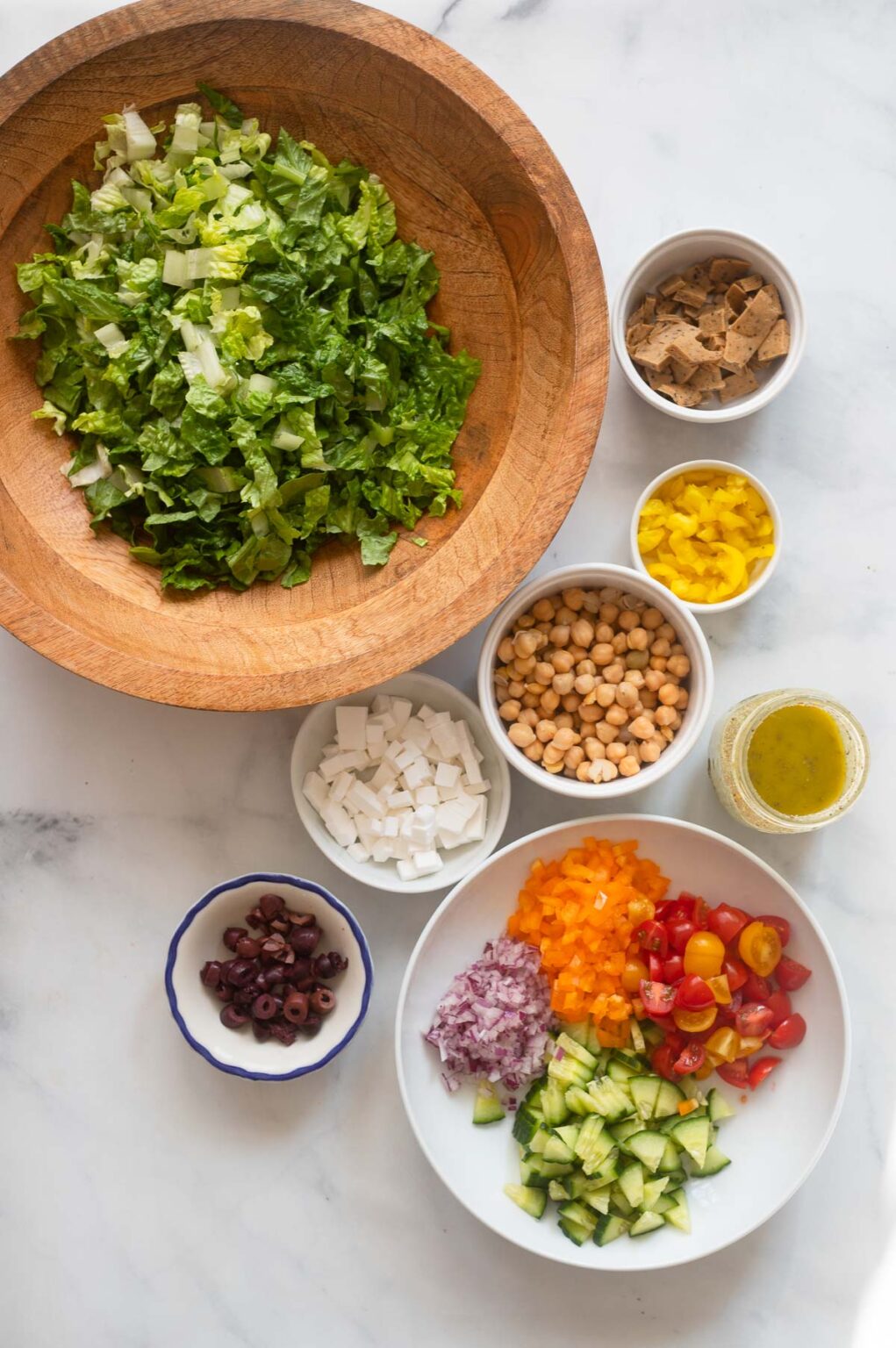 Vegan Italian Chopped Salad | Dietitian Debbie Dishes