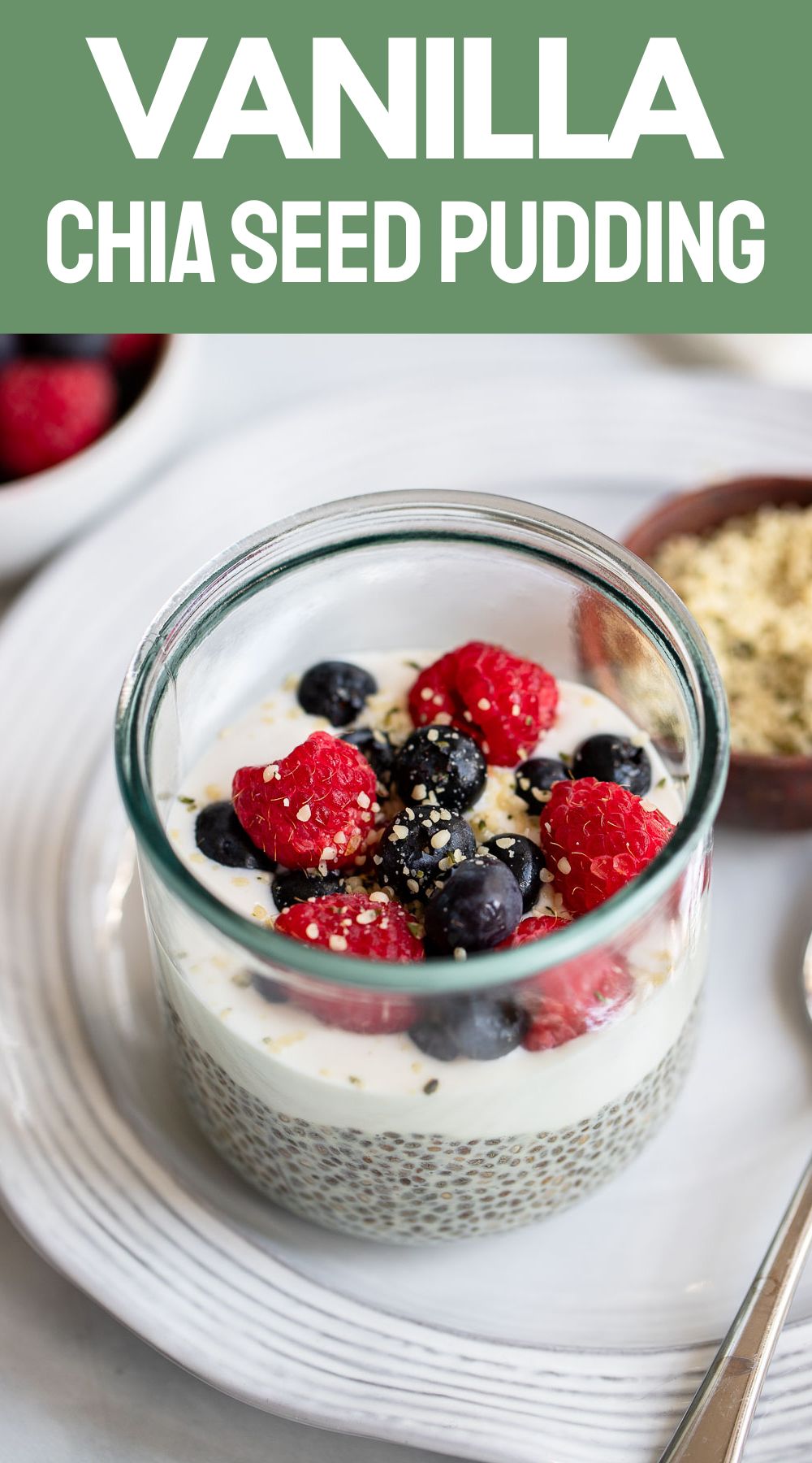 Vanilla Chia Seed Pudding | Dietitian Debbie Dishes