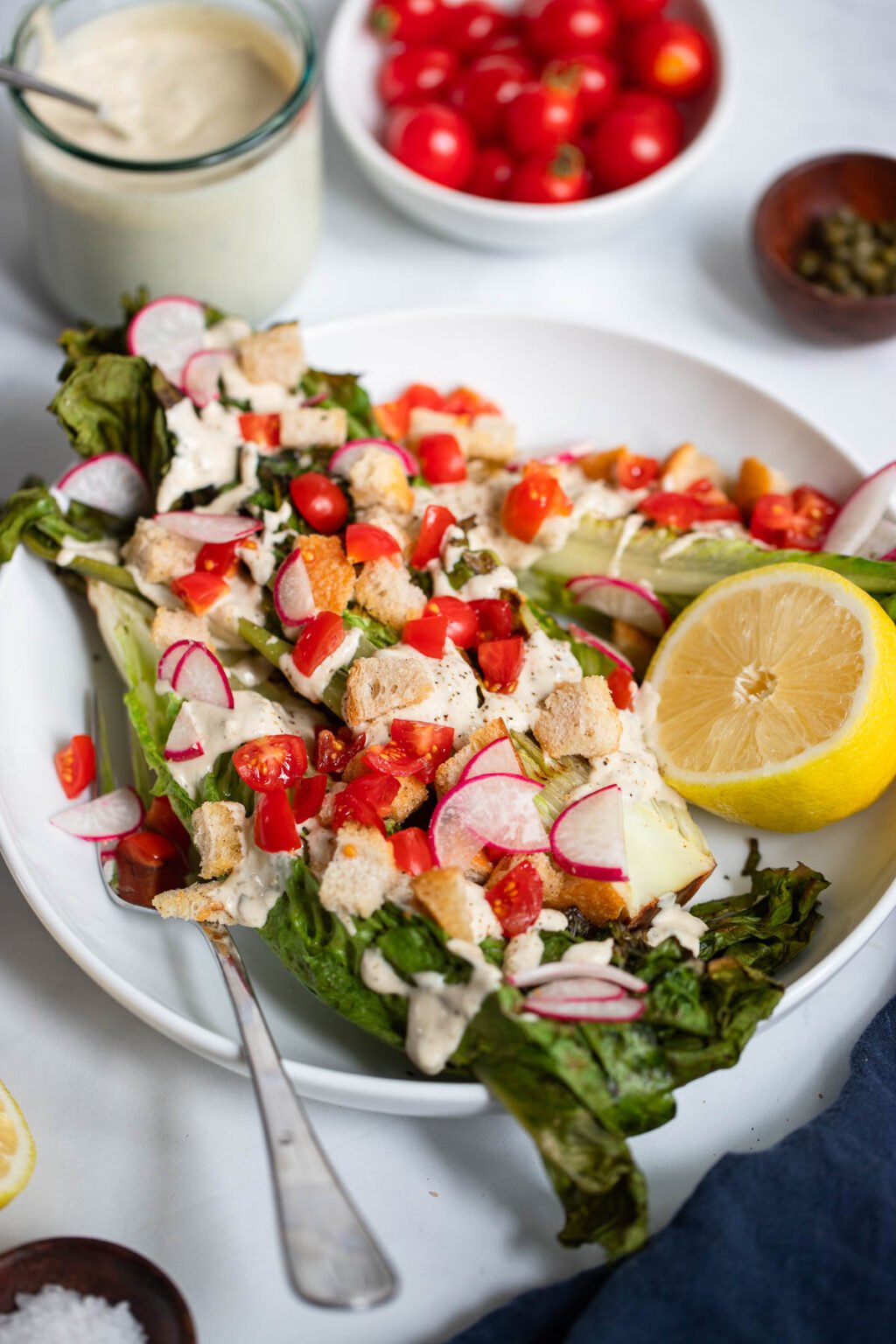 Tahini Caesar Dressing Dietitian Debbie Dishes