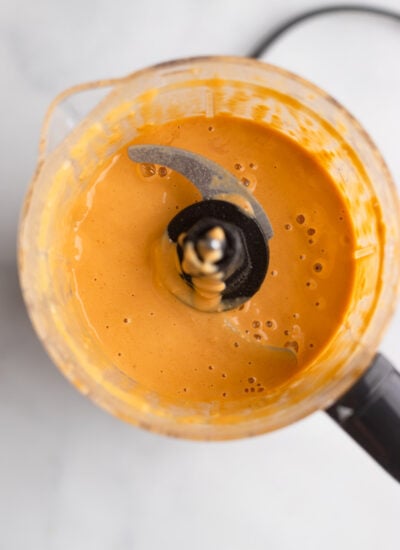 peanut butter stir fry in food processor after blender. 