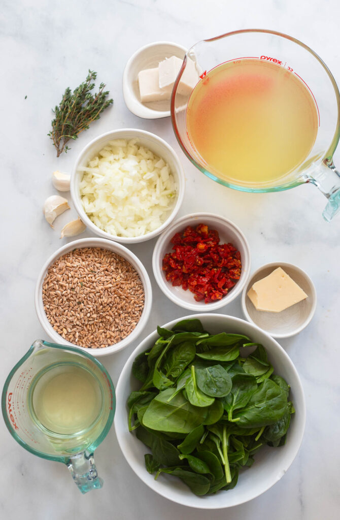 Easy Farro Risotto | Dietitian Debbie Dishes